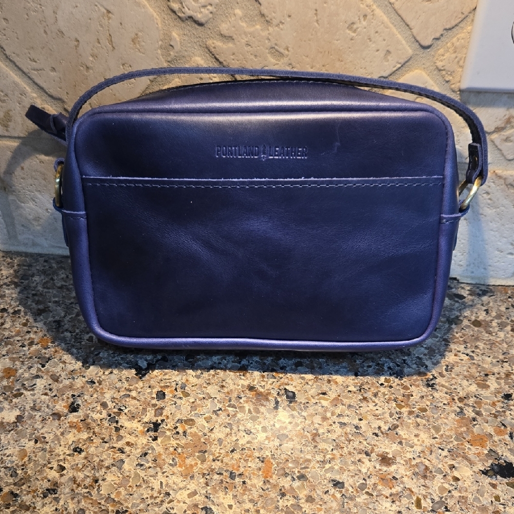 Portland Leather Large Camera Bag, Cowboy Blue